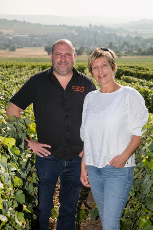 CHAMPAGNE FLEURY GILLE - Christine et Bertrand FLEURY à Londres